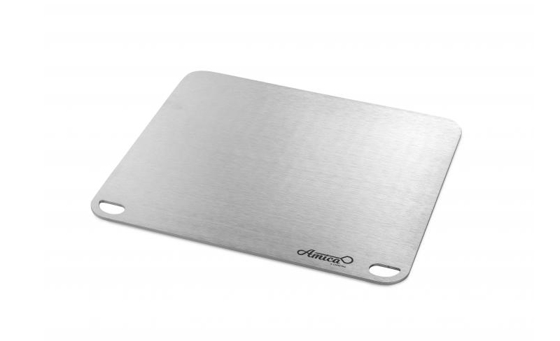 Gi.Metal - Multi-purpose stainless steel pastry board / cutting board  (SPIANA5050) - 49x47cm