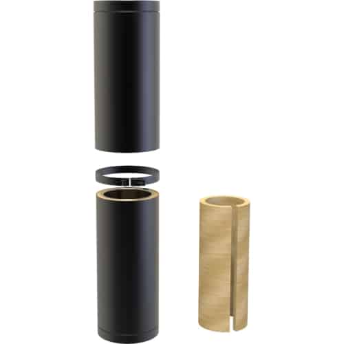 Zio Ciro Adjustable Flue Pipe- adjustable between 500-800mm